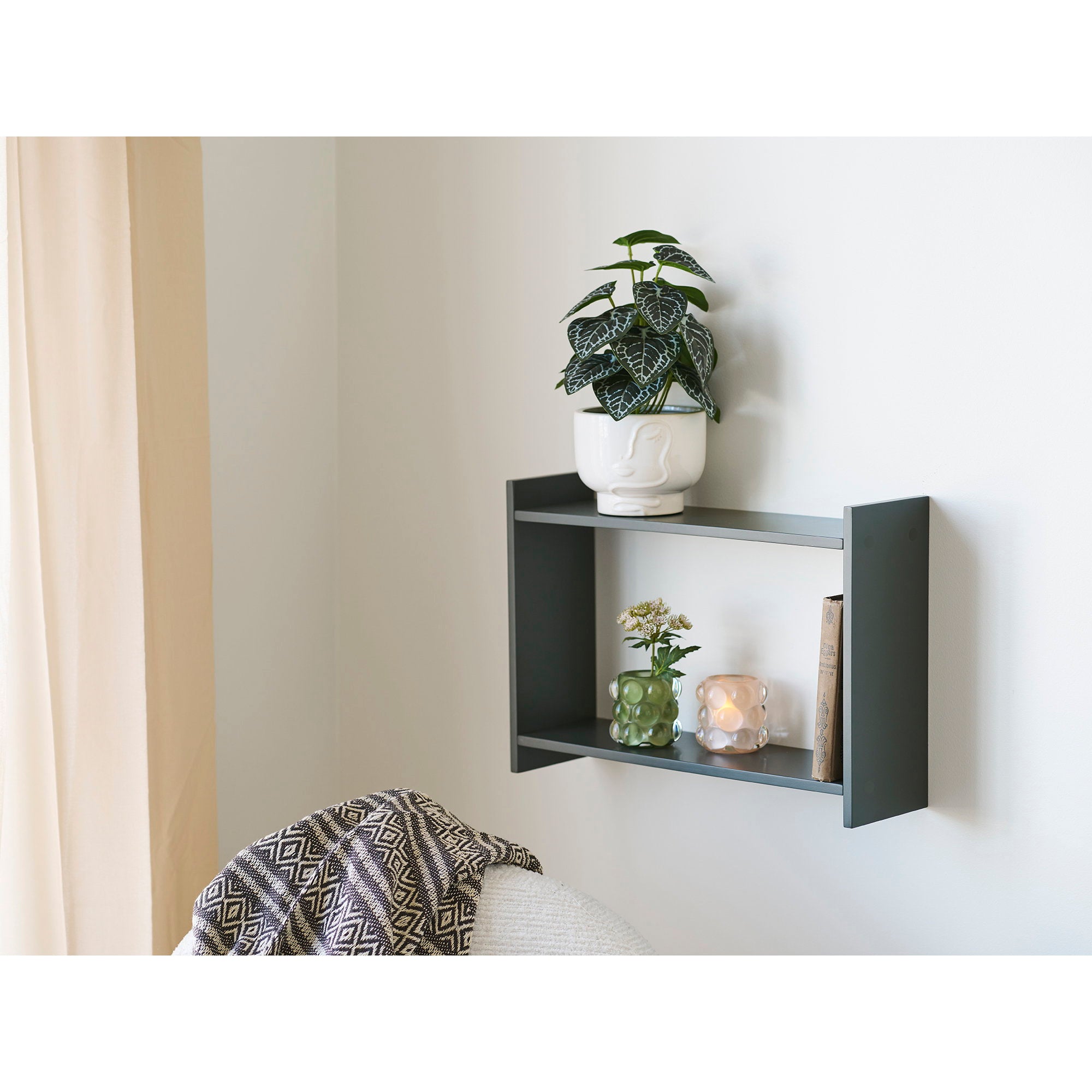 Candle Holder — Beige / Green