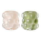 Candle Holder — Beige / Green