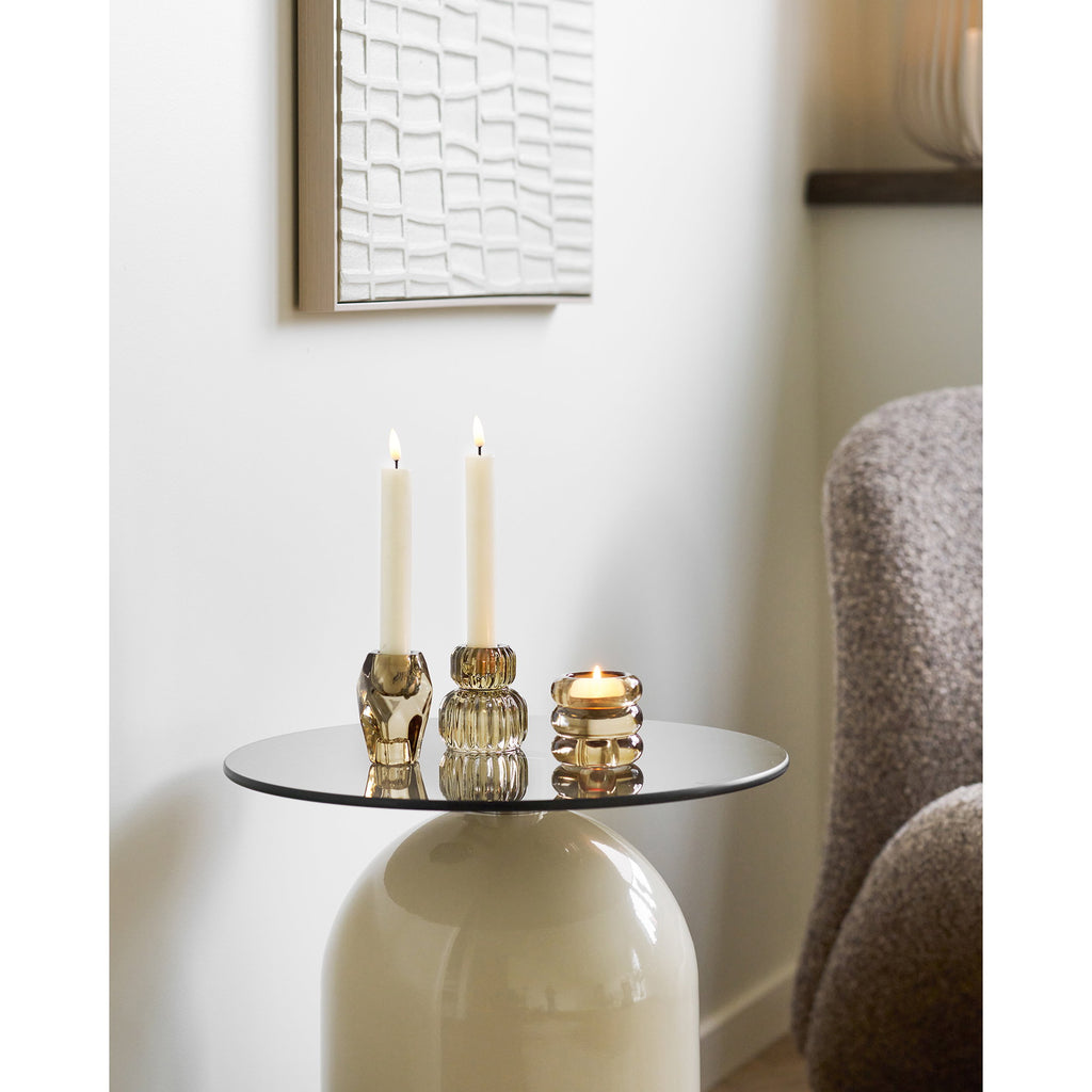 Candle Holder — Smoked brown