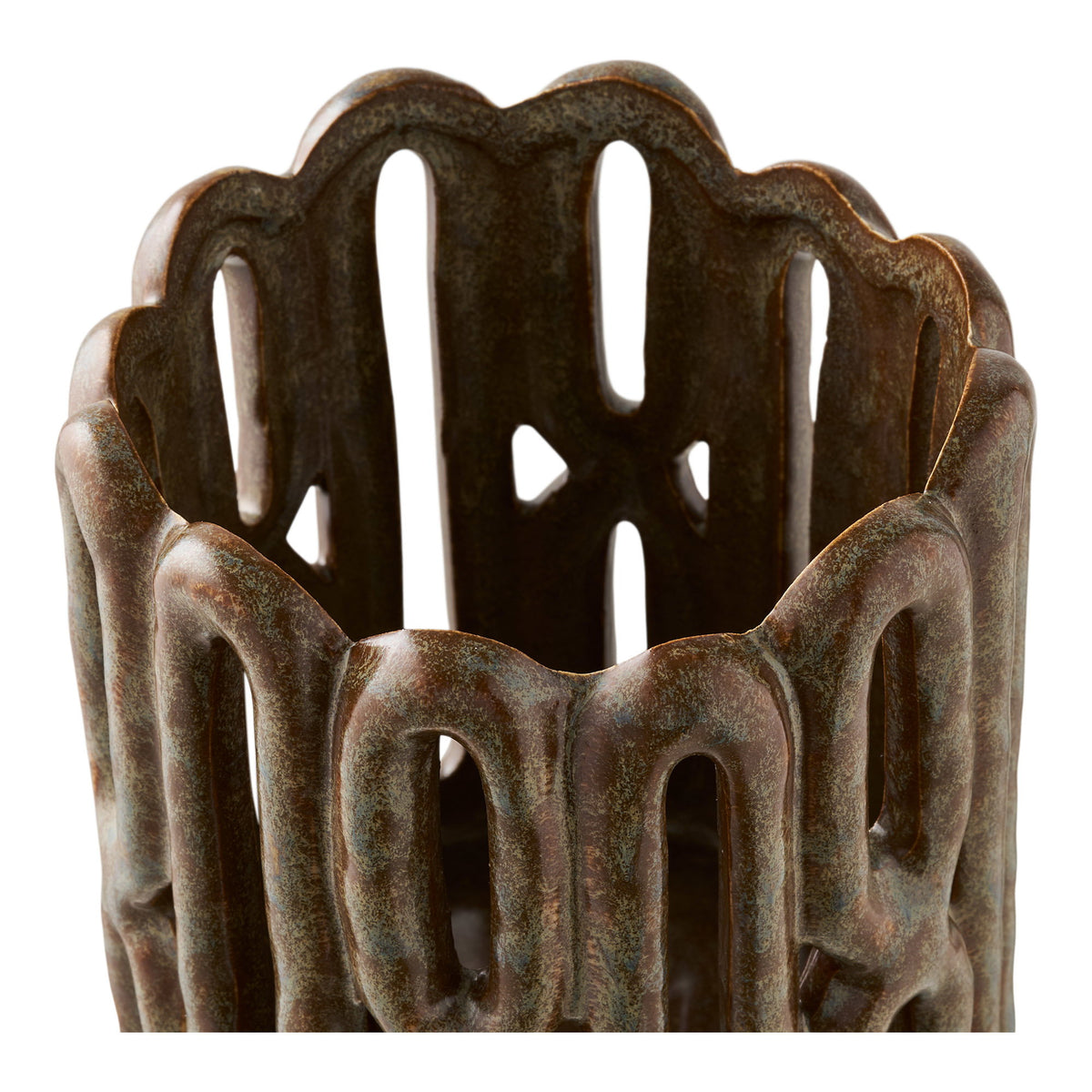 Candle Holders — Brown