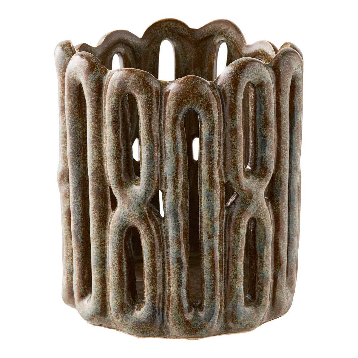 Candle Holders — Brown