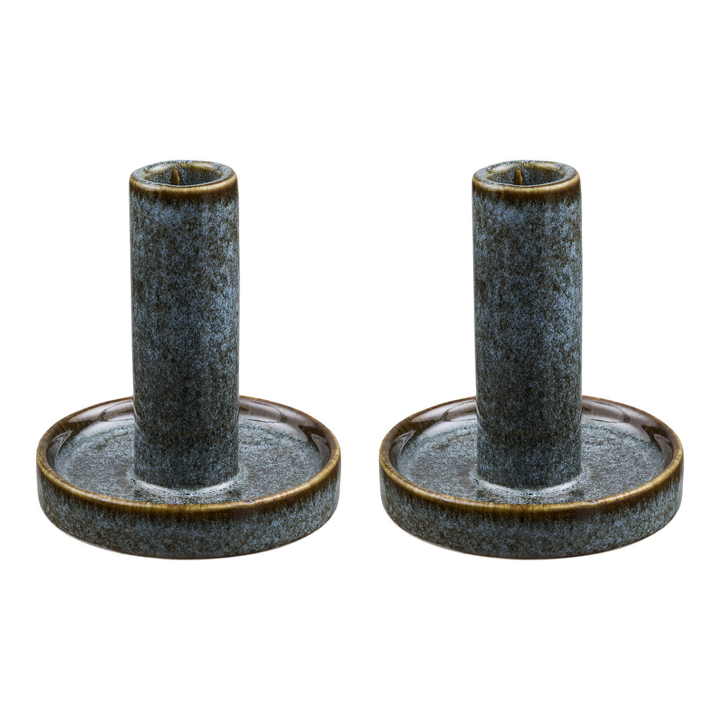 Candle Holders — Blue