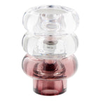Candle Holders — Clear, Smoked, Maroon Red