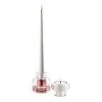 Candle Holders — Clear, Smoked, Maroon Red