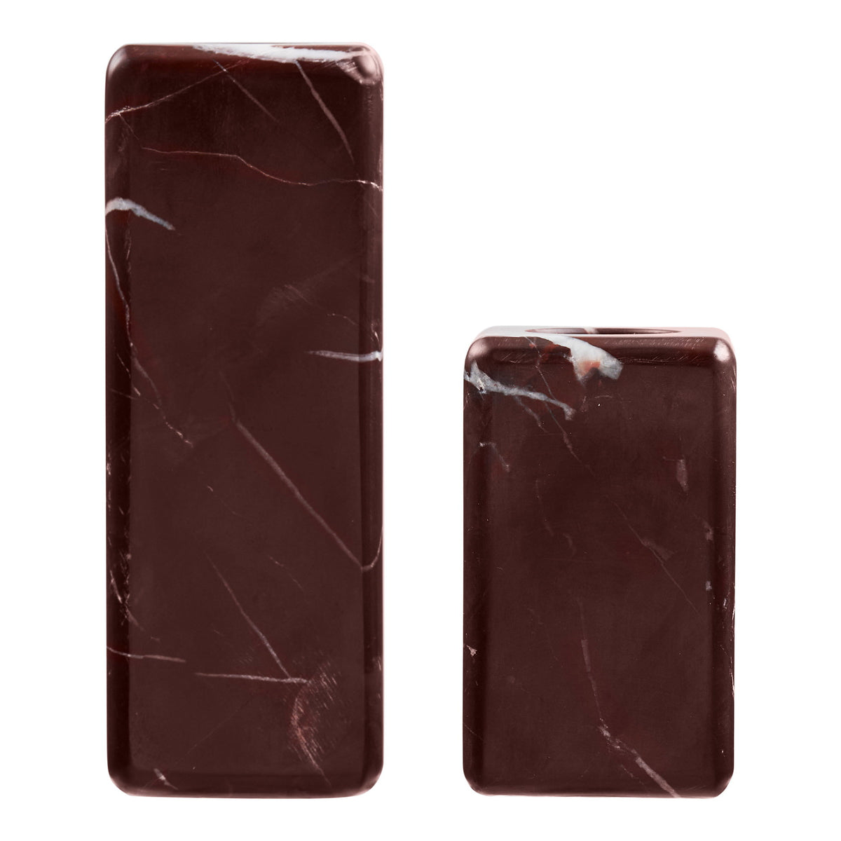 Candle Holders — Chestnut Red