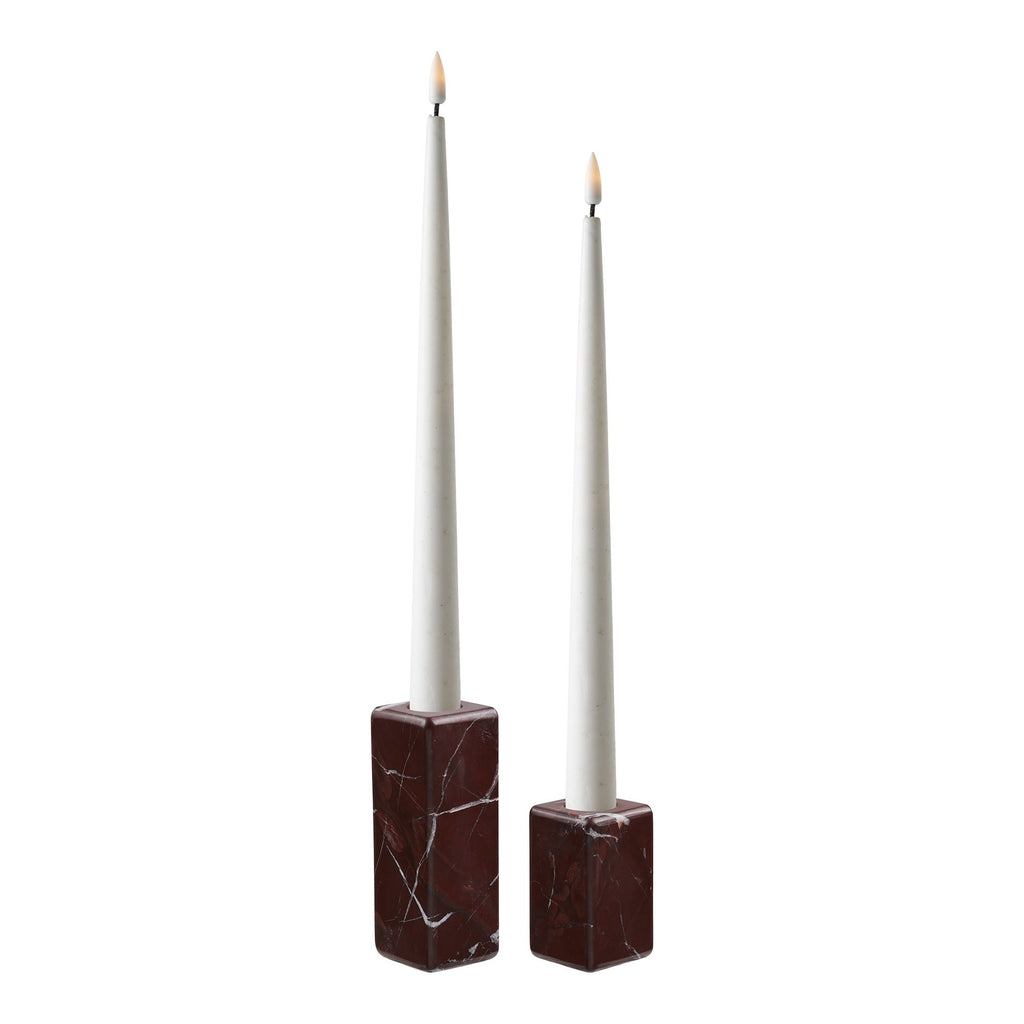 Candle Holders — Chestnut Red