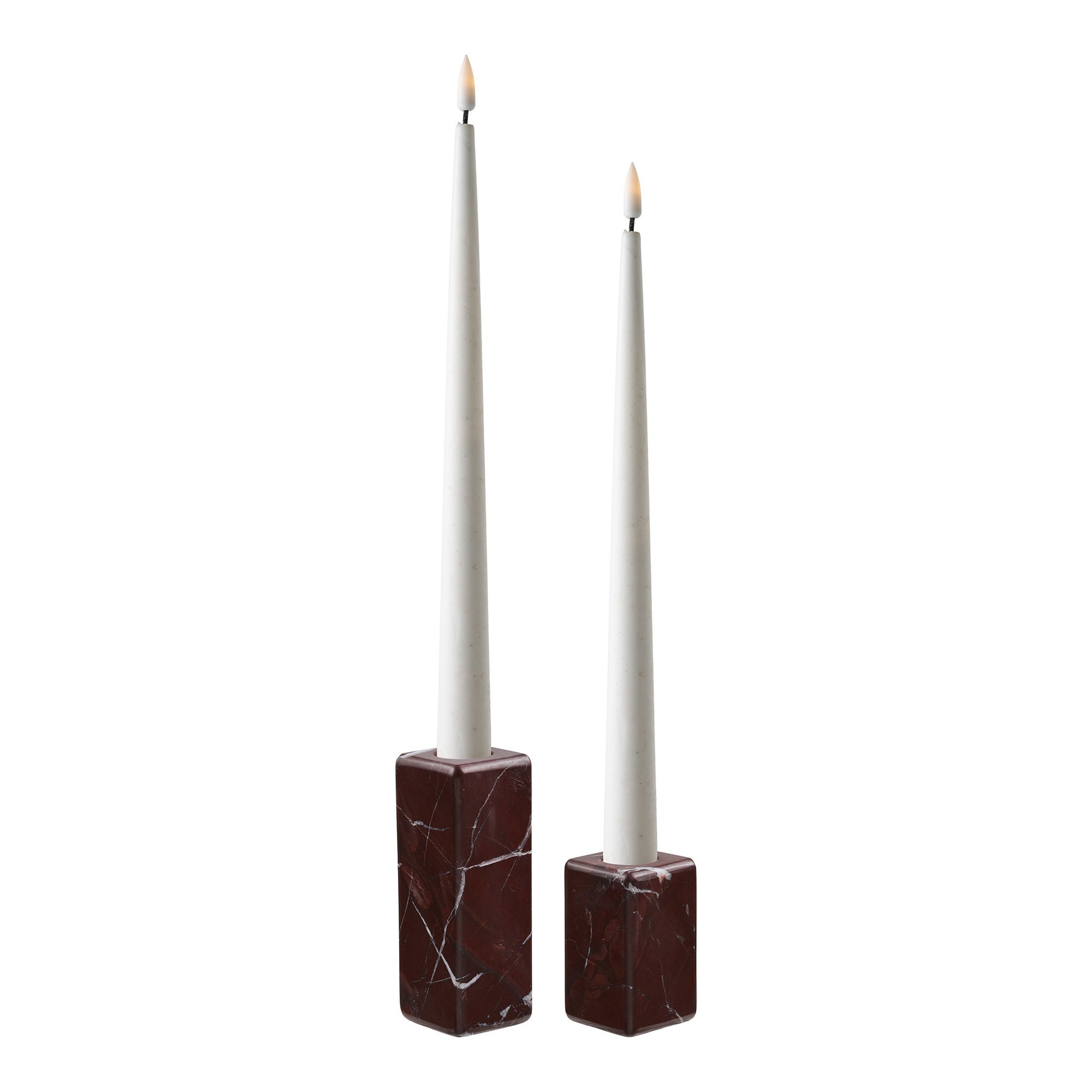 Candle Holders — Chestnut Red