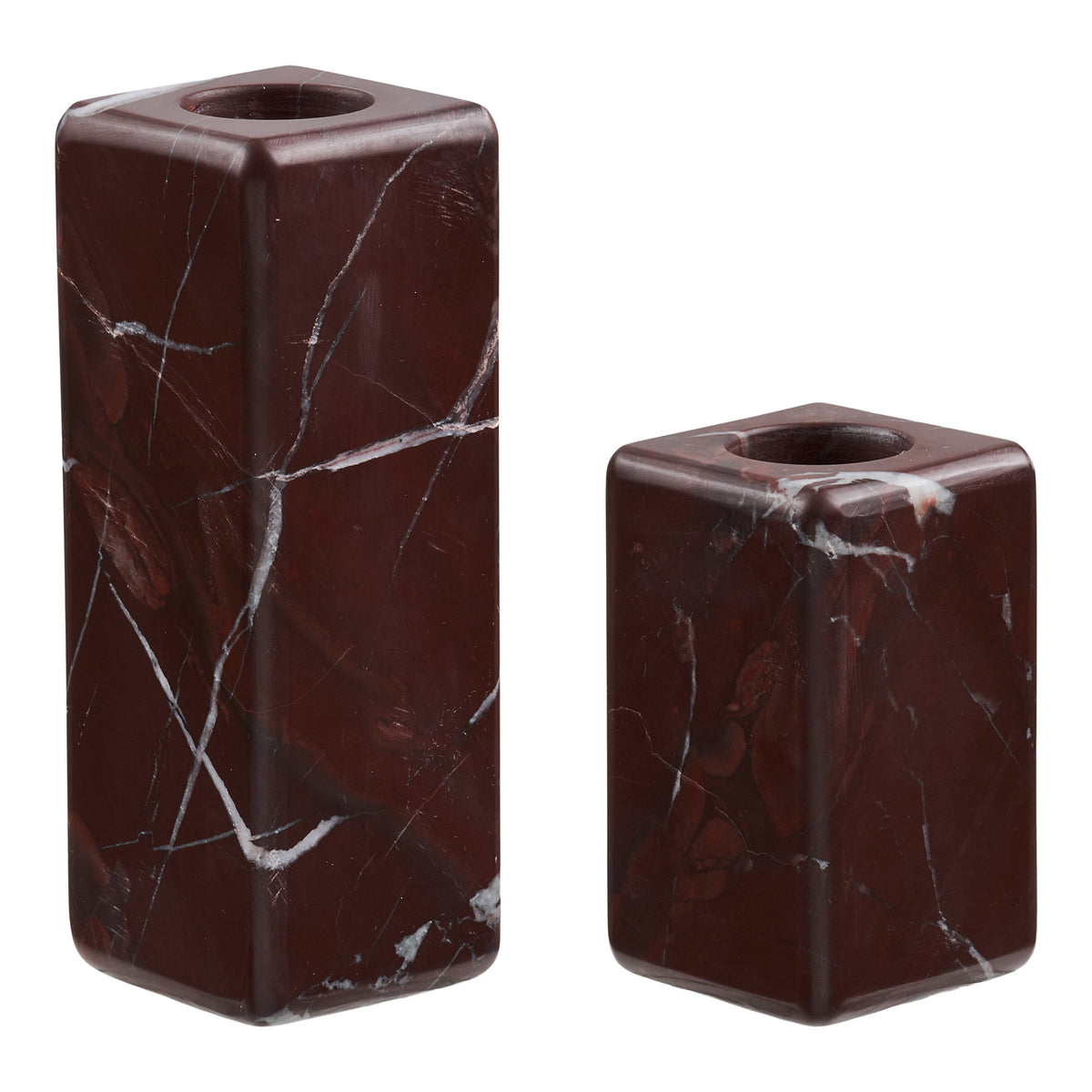 Candle Holders — Chestnut Red
