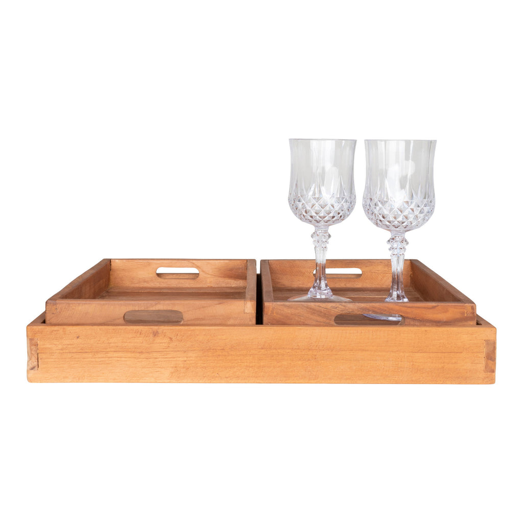 Faro Tray — Teak