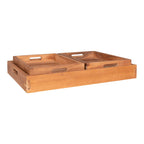 Faro Tray - Tray, teak, natural set of 3
