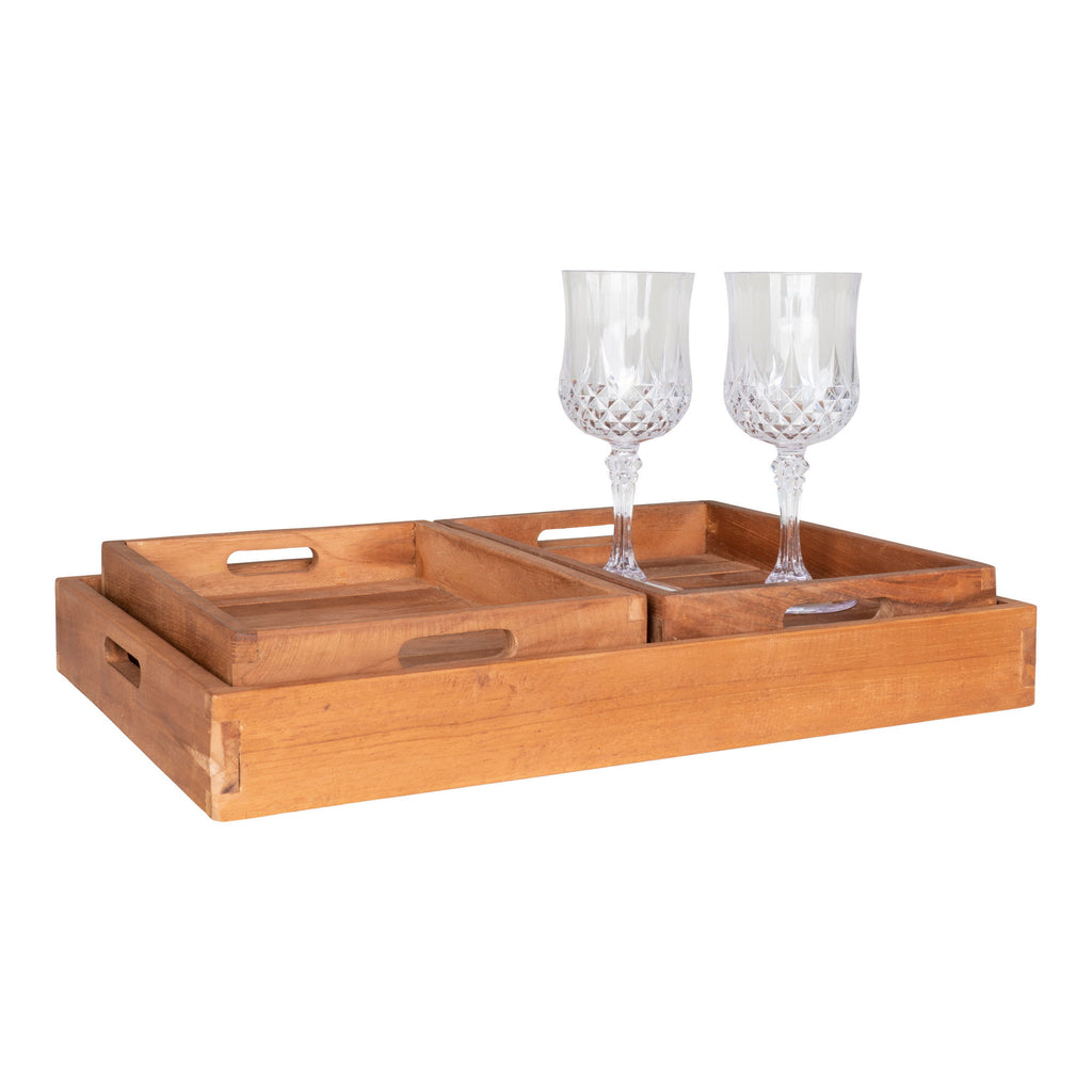 Faro Tray — Teak