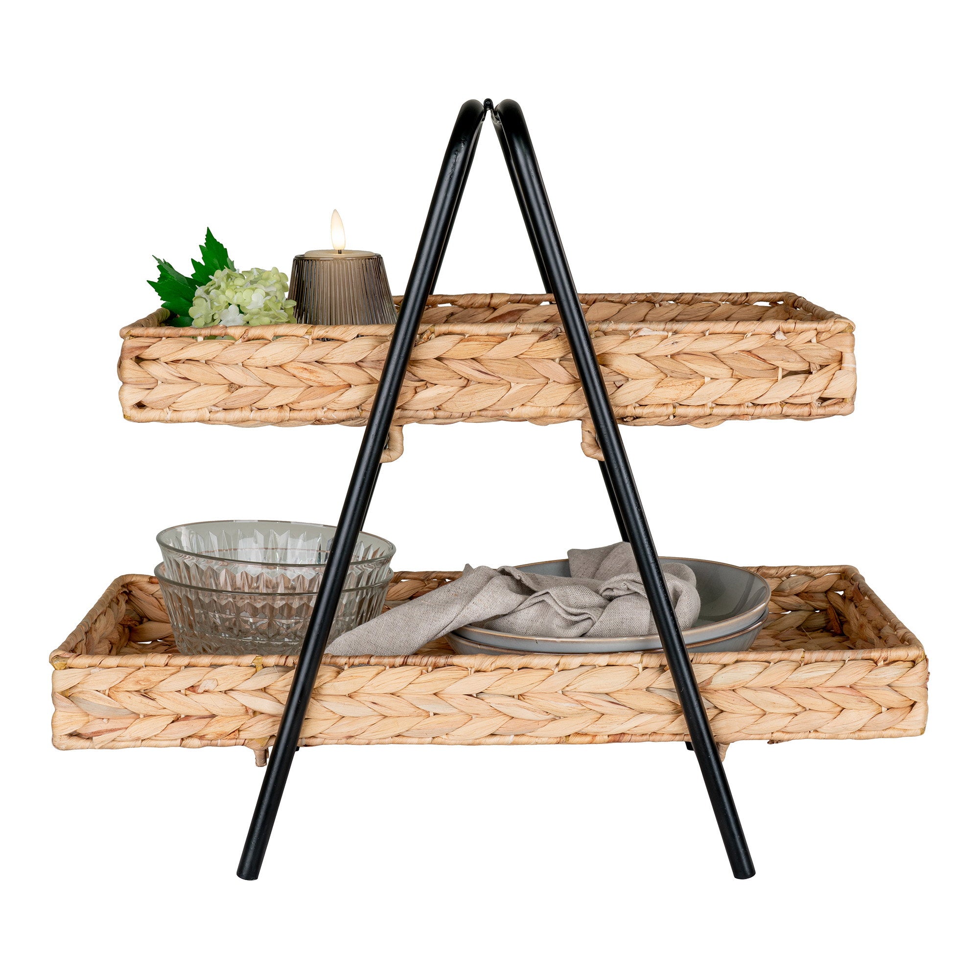 Alfaro Tray — Natural / Black