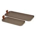 Tray - Tray, steel, brown set of 2