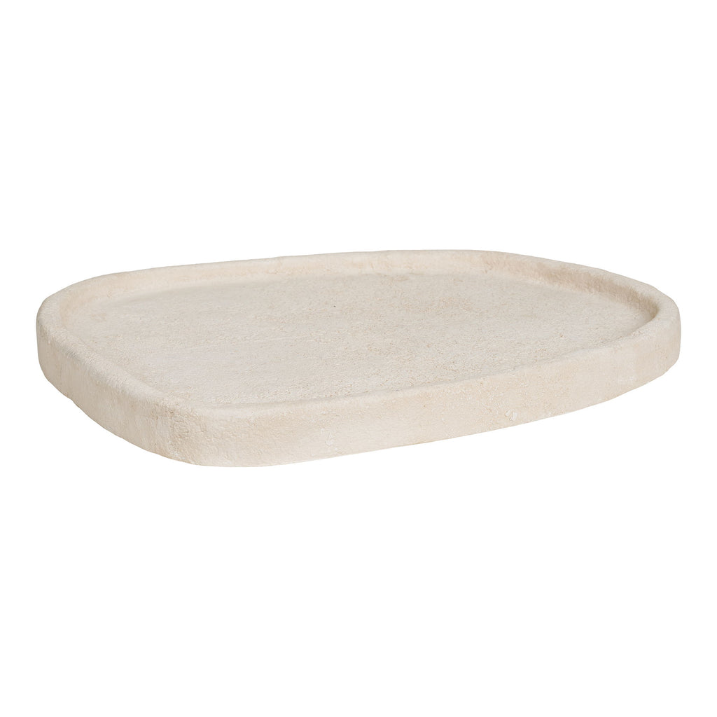 Tray - Tray, cement, beige 35x30x2,5 cm