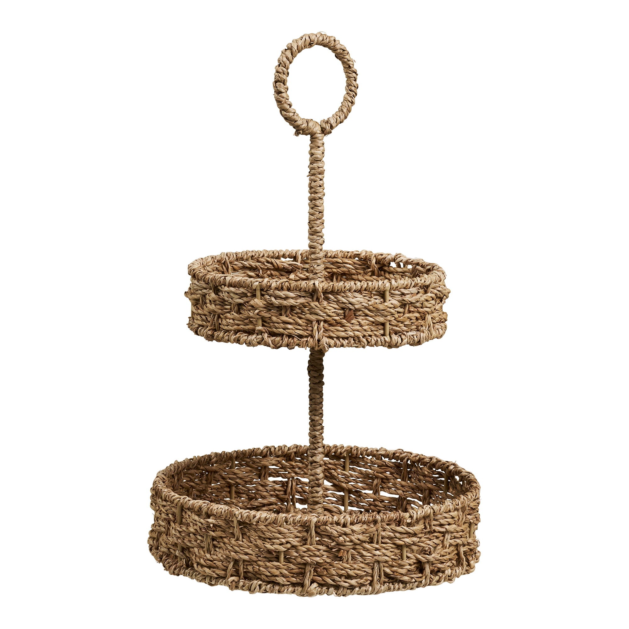 Rifbjerg Tray - Tray, seagrass, nature ø25x40,5 cm