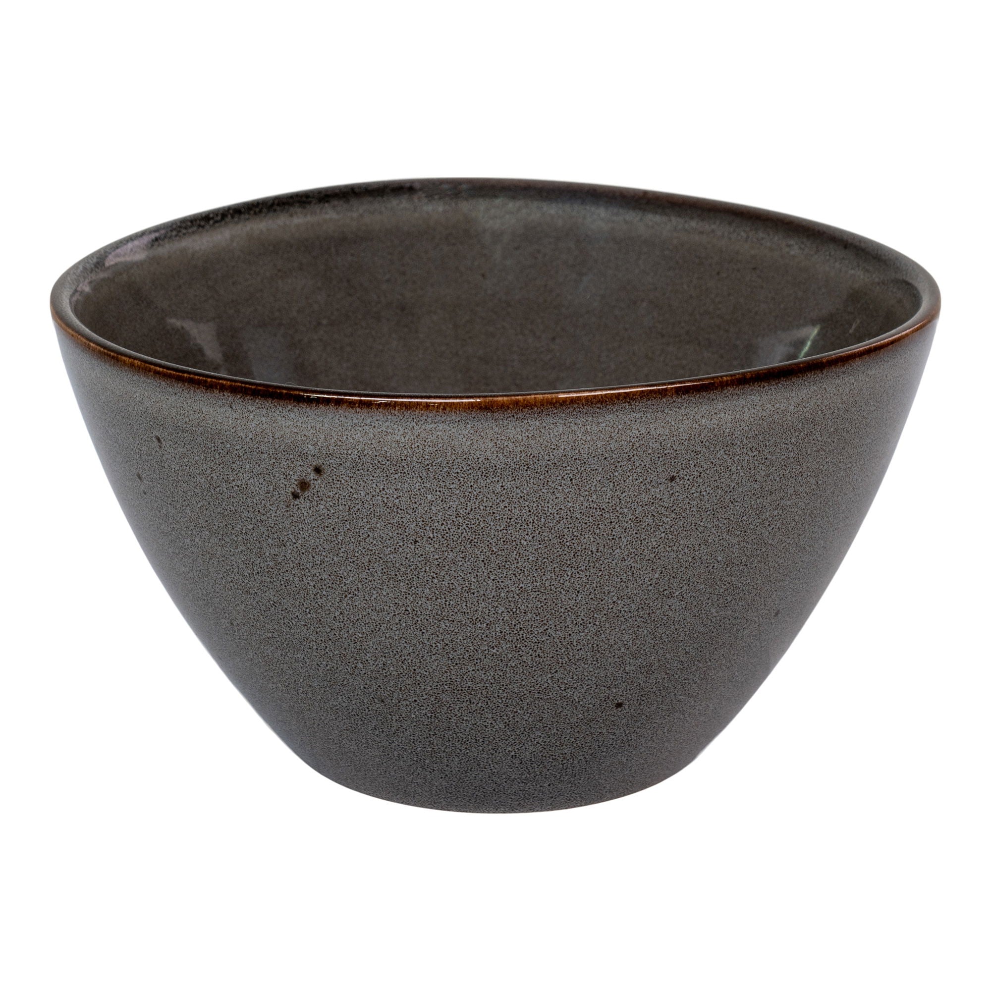 Selma Bowl  - Bowl, ceramic, grey/brown ø15x9 cm, set of 4