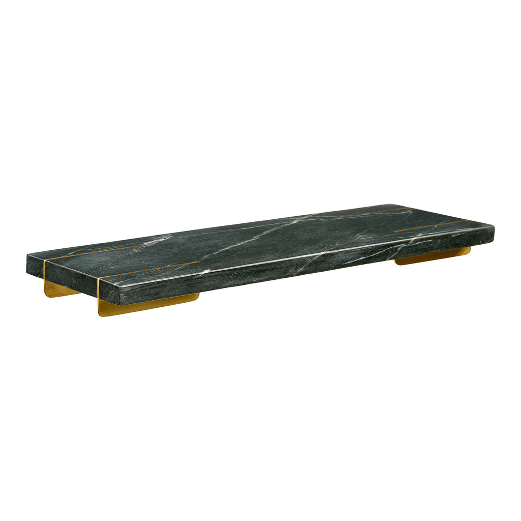 Diu Tray — Black / Brass