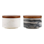 Pauri Storage Jar with spoon — Grey / White