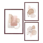 Aspen Frame set - Frame set, dark brown set of 3