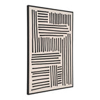 Lipari Canvas Print — Black / Beige