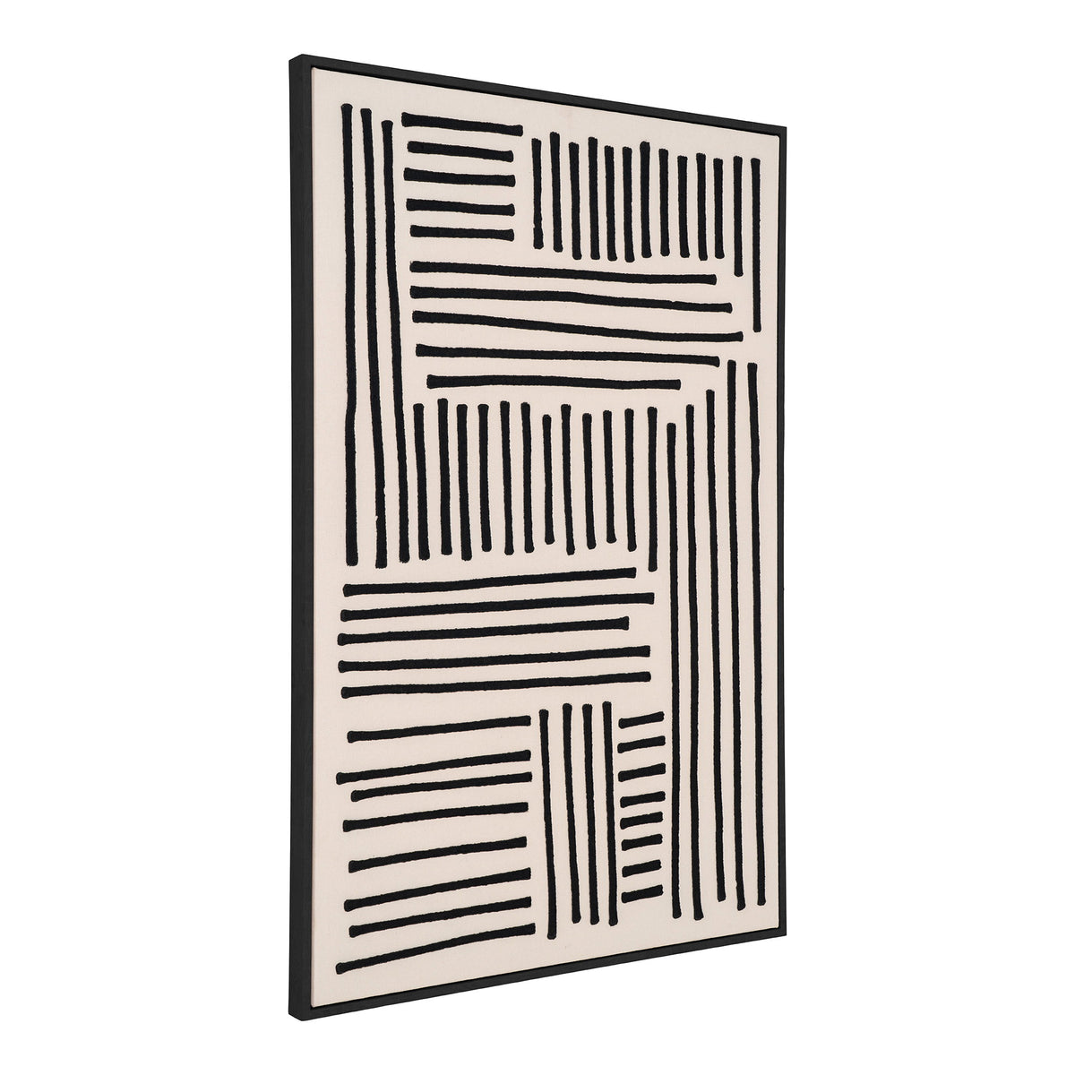 Lipari Canvas Print — Black / Beige