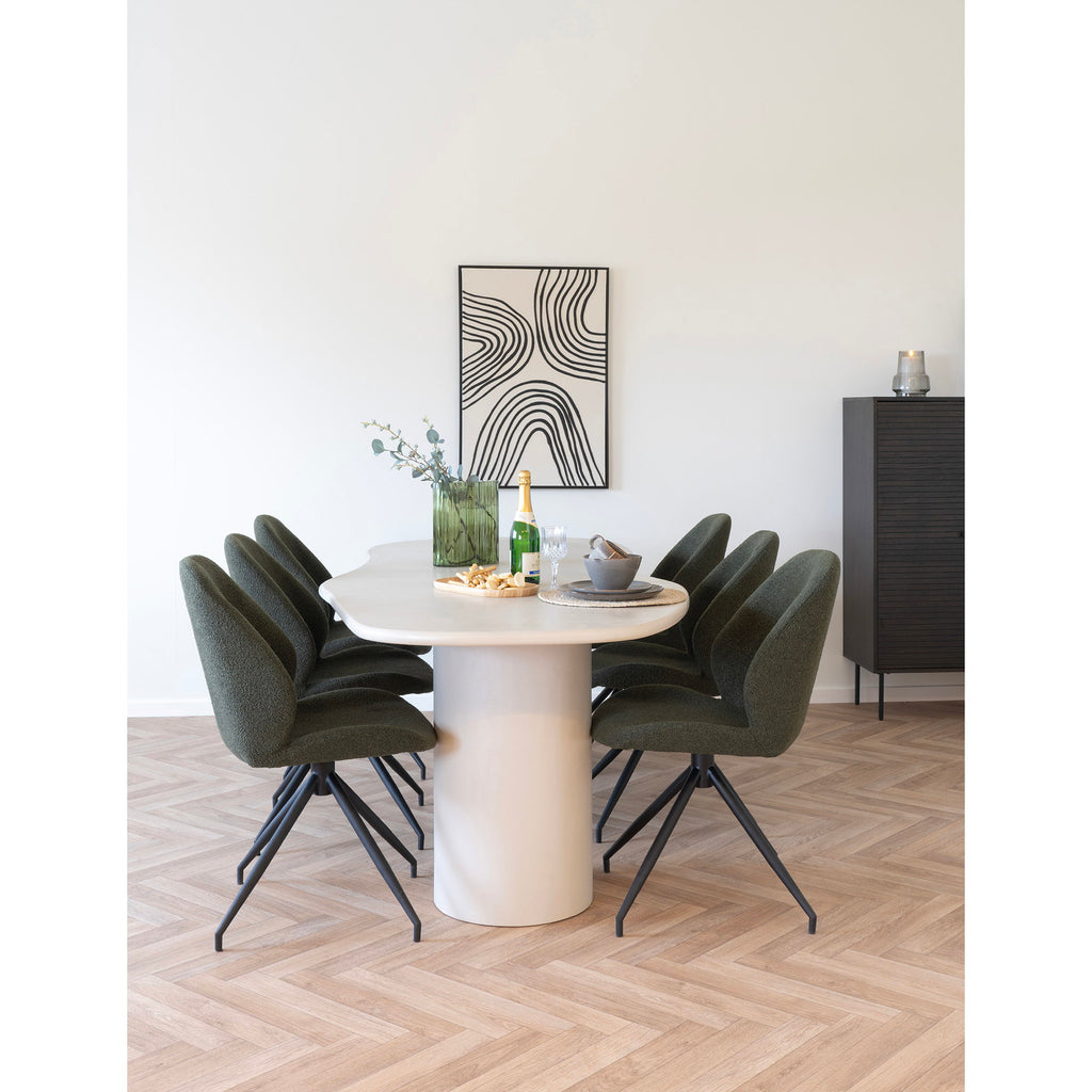 Lipari Canvas Print — Black / Beige