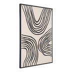 Lipari Canvas Print — Black / Beige