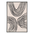 Lipari Canvas Print — Black / Beige