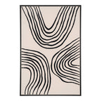 Lipari Canvas Print — Black / Beige