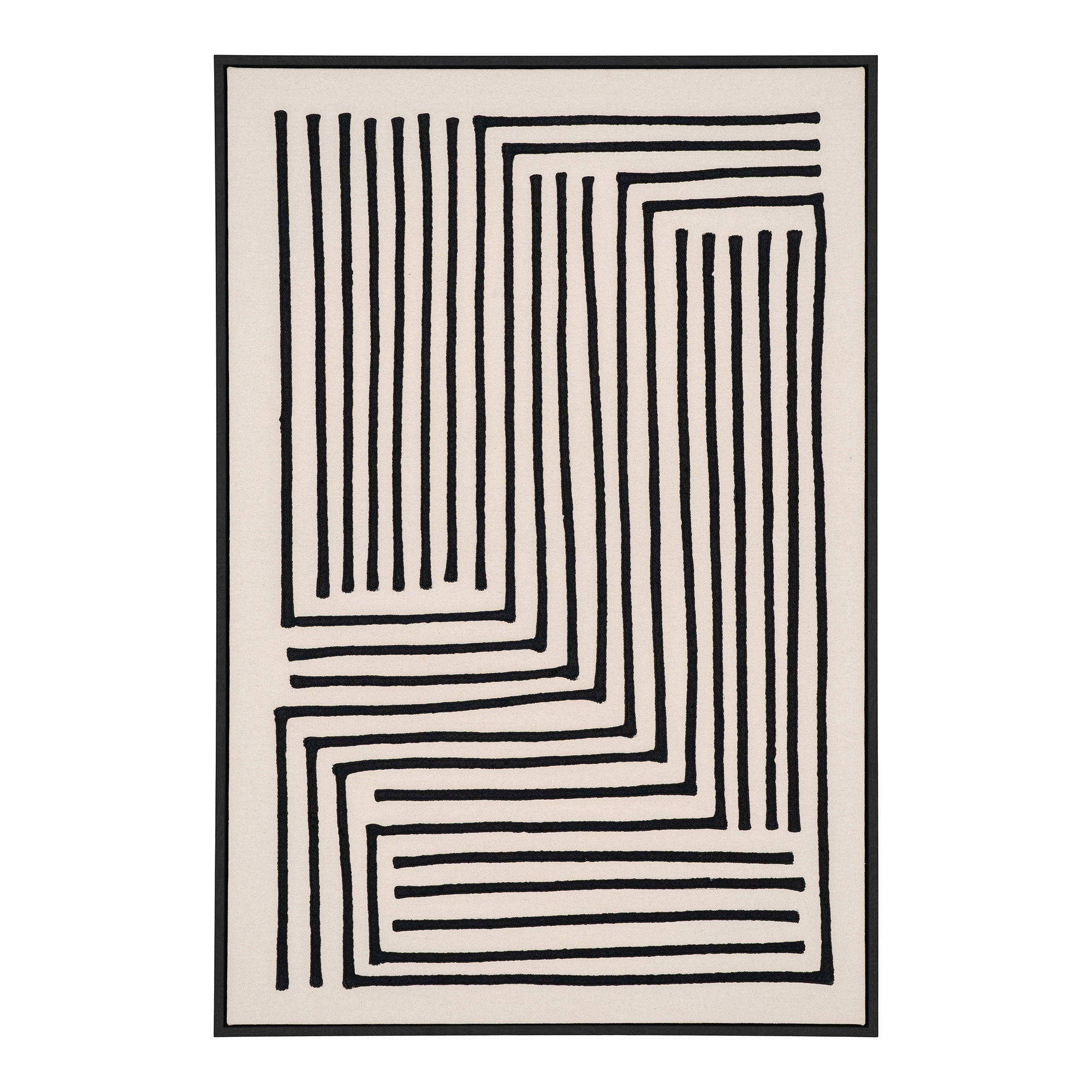 Lipari Canvas Print - Canvas print, canvas, black/beige, No.3 60x90 cm