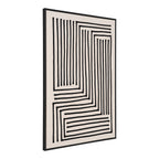 Lipari Canvas Print — Black / Beige