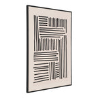 Lipari Canvas Print — Black / Beige