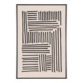 Lipari Canvas Print — Black / Beige