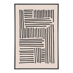Lipari Canvas Print — Black / Beige