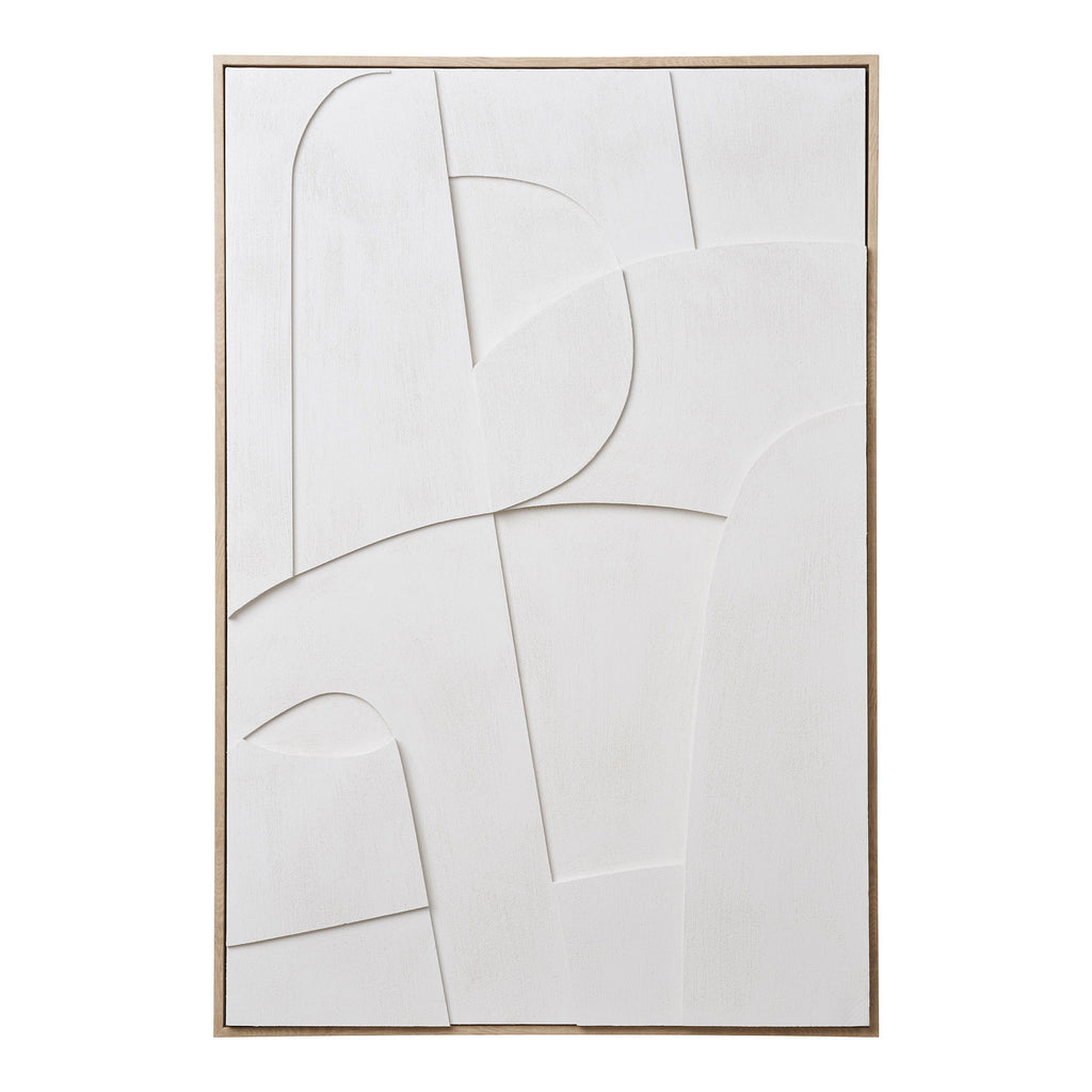 Madeline Relief Wall Decoration - Relief wall decoration, white, No.1 60x90 cm
