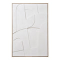 Madeline Relief Wall Decoration - Relief wall decoration, white, No.1 60x90 cm