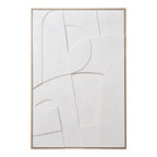 Madeline Relief Wall Decoration - Relief wall decoration, white, No.1 60x90 cm