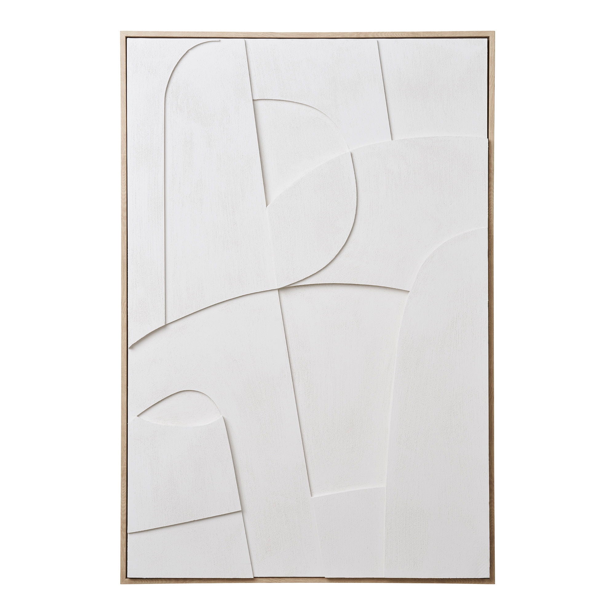 Madeline Relief Wall Decoration - Relief wall decoration, white, No.1 60x90 cm