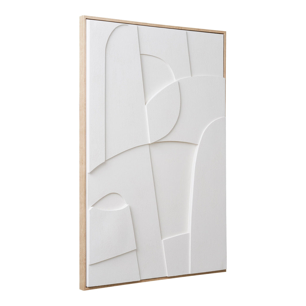Madeline Relief Wall Decoration - Relief wall decoration, white, No.1 60x90 cm