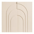 Ina Wall Decoration - Relief wall decoration, beige 60x60 cm
