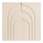 Ina Wall Decoration - Relief wall decoration, beige 60x60 cm