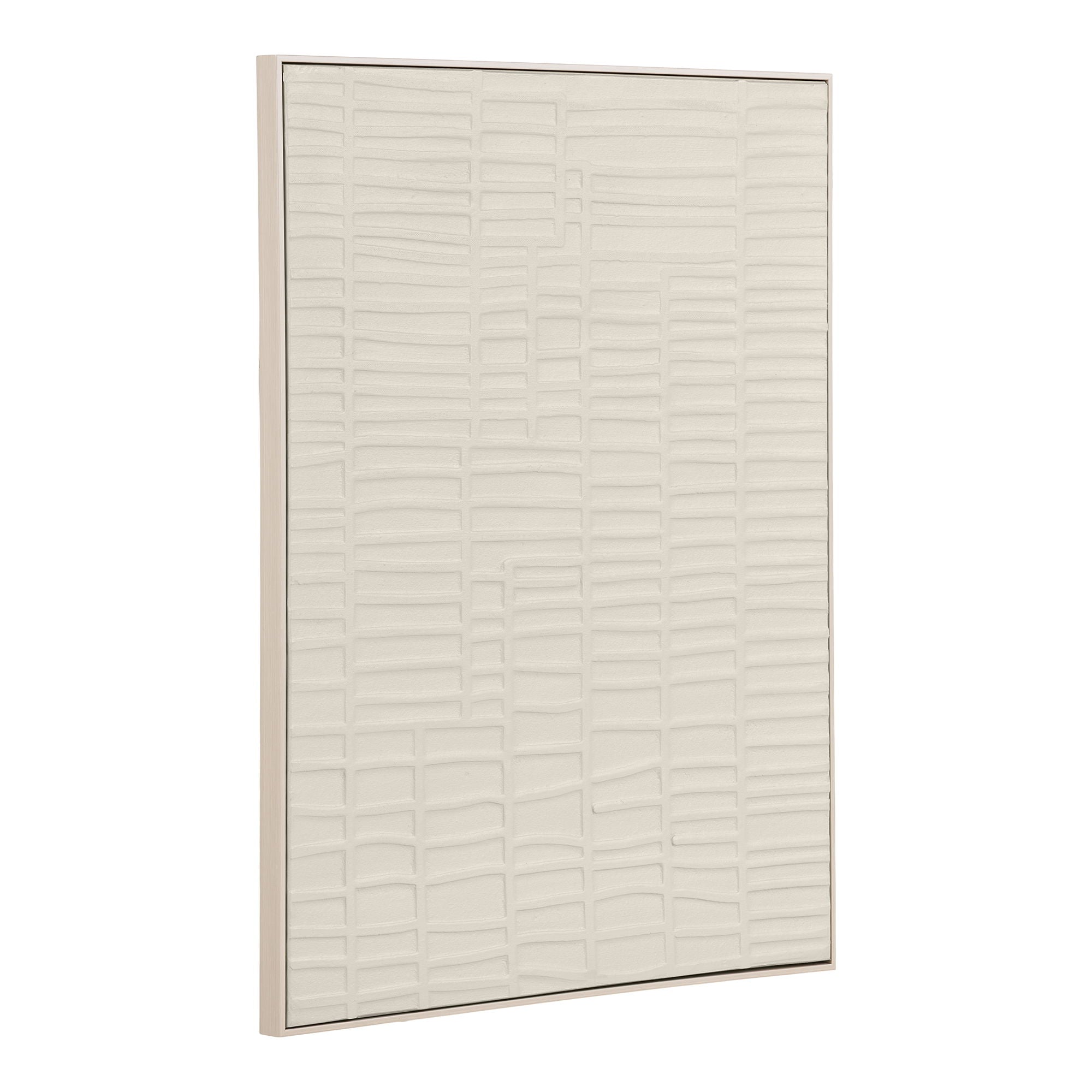 Ena Wall Decoration - Relief wall decoration, beige 60x80 cm