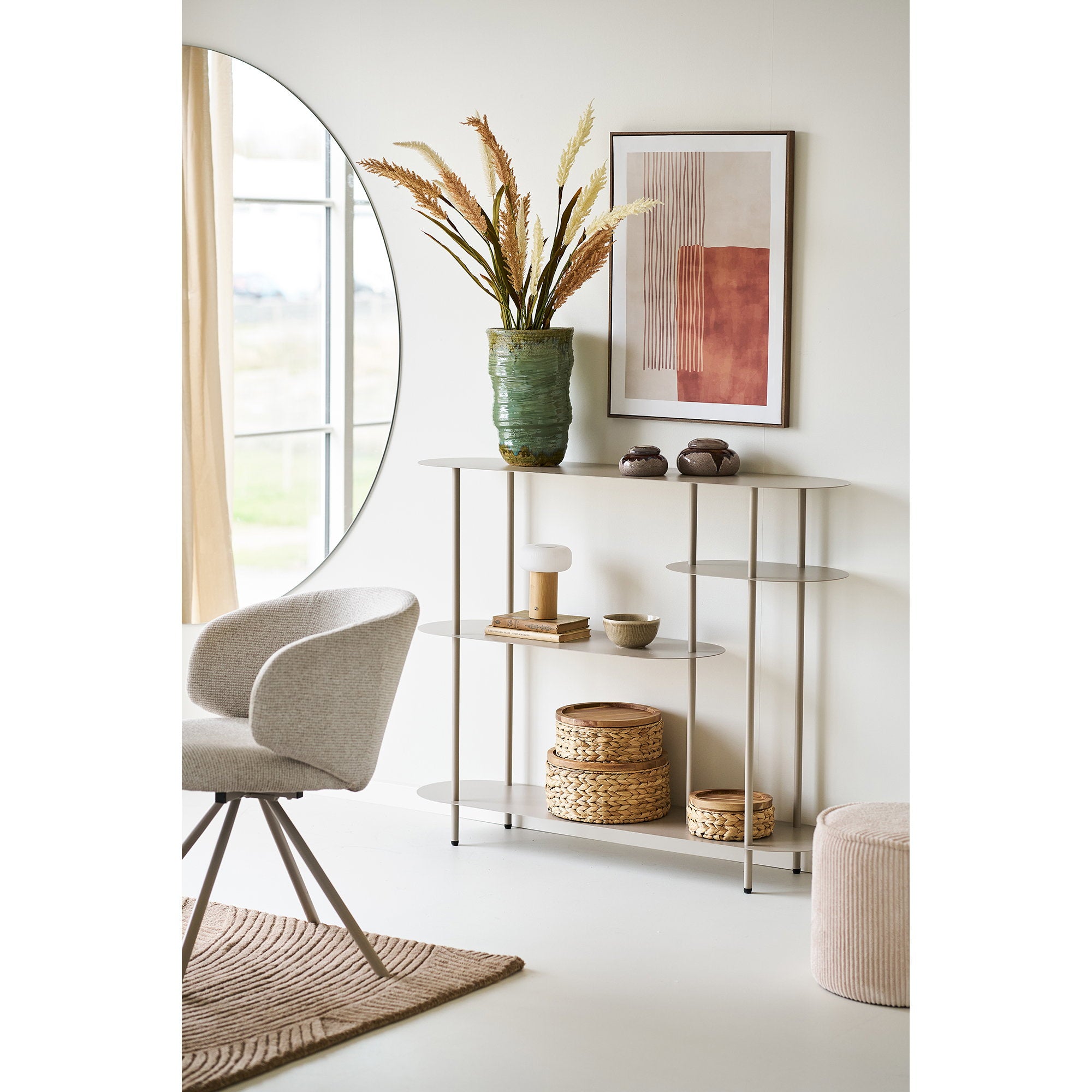 Mina Canvas Print — Brown / Beige
