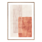 Mina Canvas Print — Brown / Beige