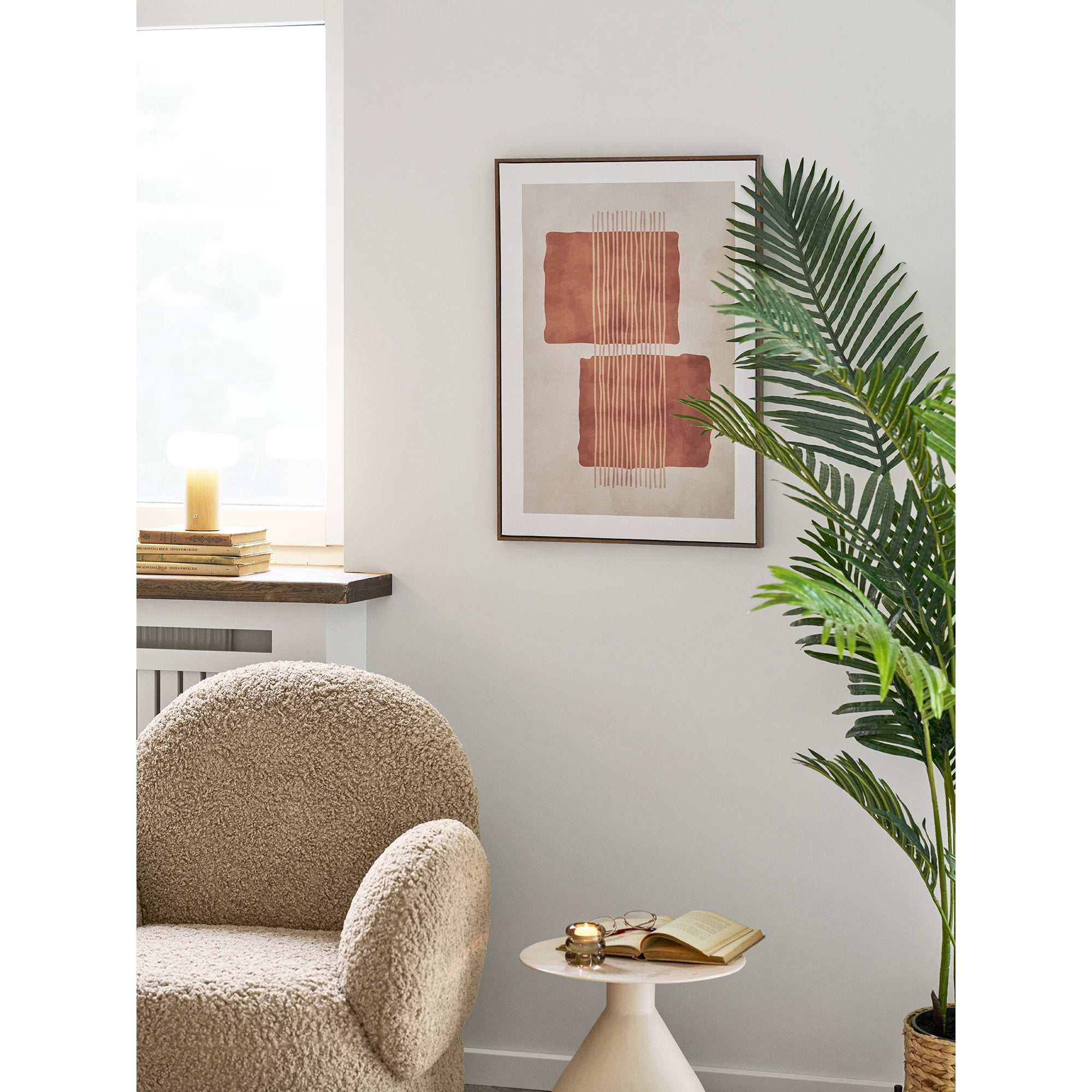 Mina Canvas Print — Brown / Beige