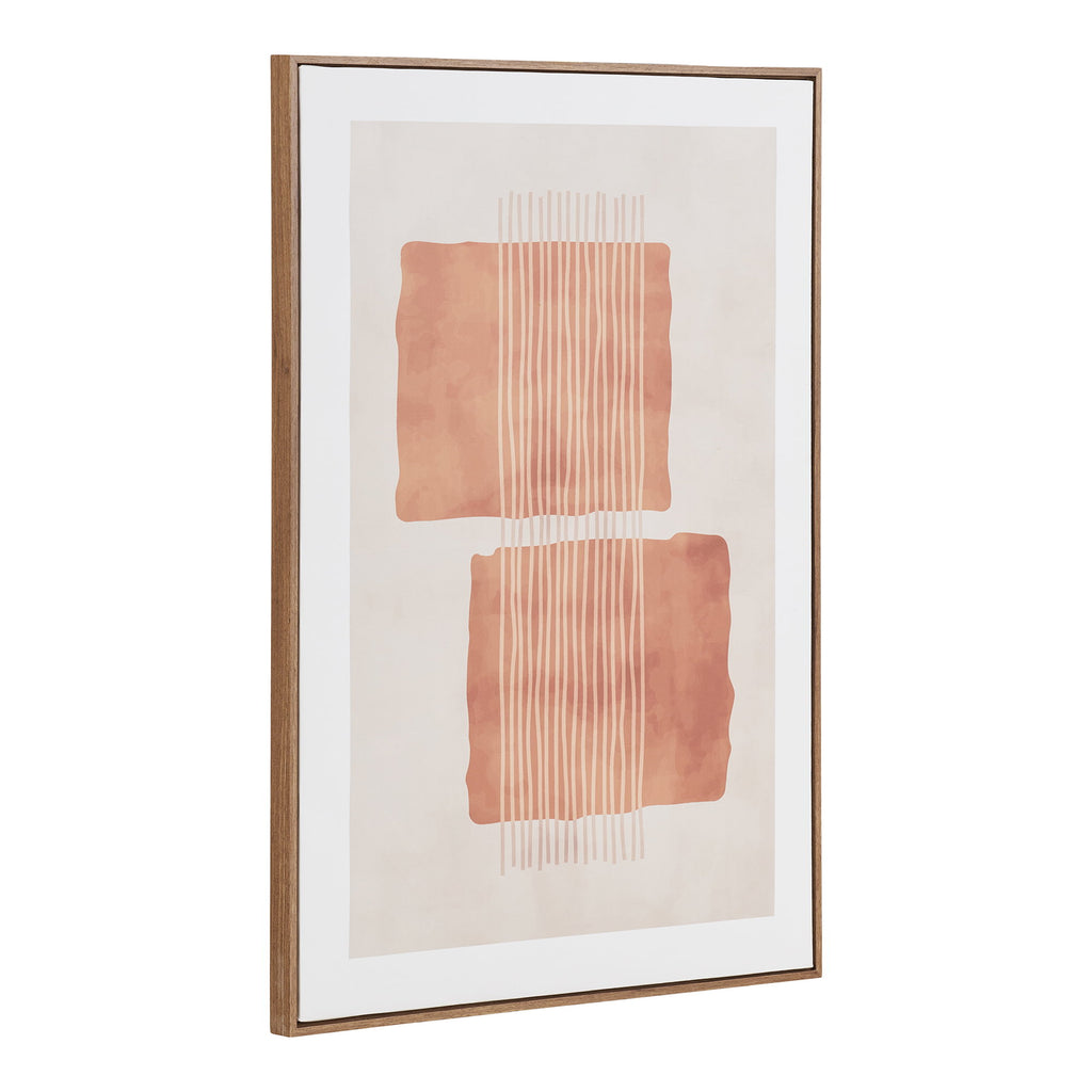 Mina Canvas Print — Brown / Beige