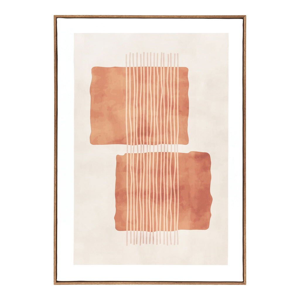 Mina Canvas Print — Brown / Beige