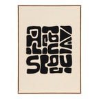 Tine Tufted Wall Decoration - Tufted Wall decoration, black/brown 50x70 cm