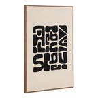 Tine Tufted Wall Decoration - Tufted Wall decoration, black/brown 50x70 cm