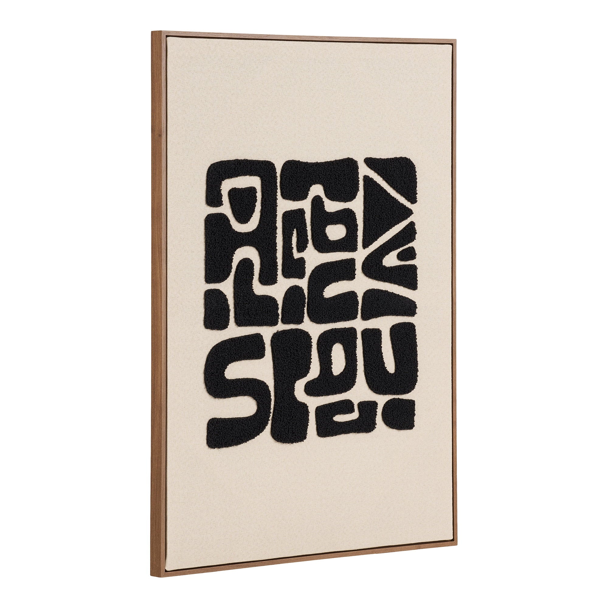 Tine Tufted Wall Decoration — Black / Brown
